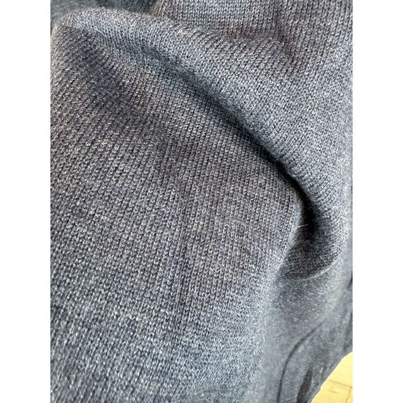 MAGASCHONI blue rayon blend back buttoned sweater pullover size M - Picture 2 of 6